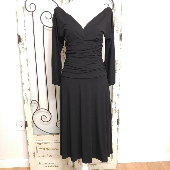 Kenneth Cole black stretchy dress small - Picture 1 of 5